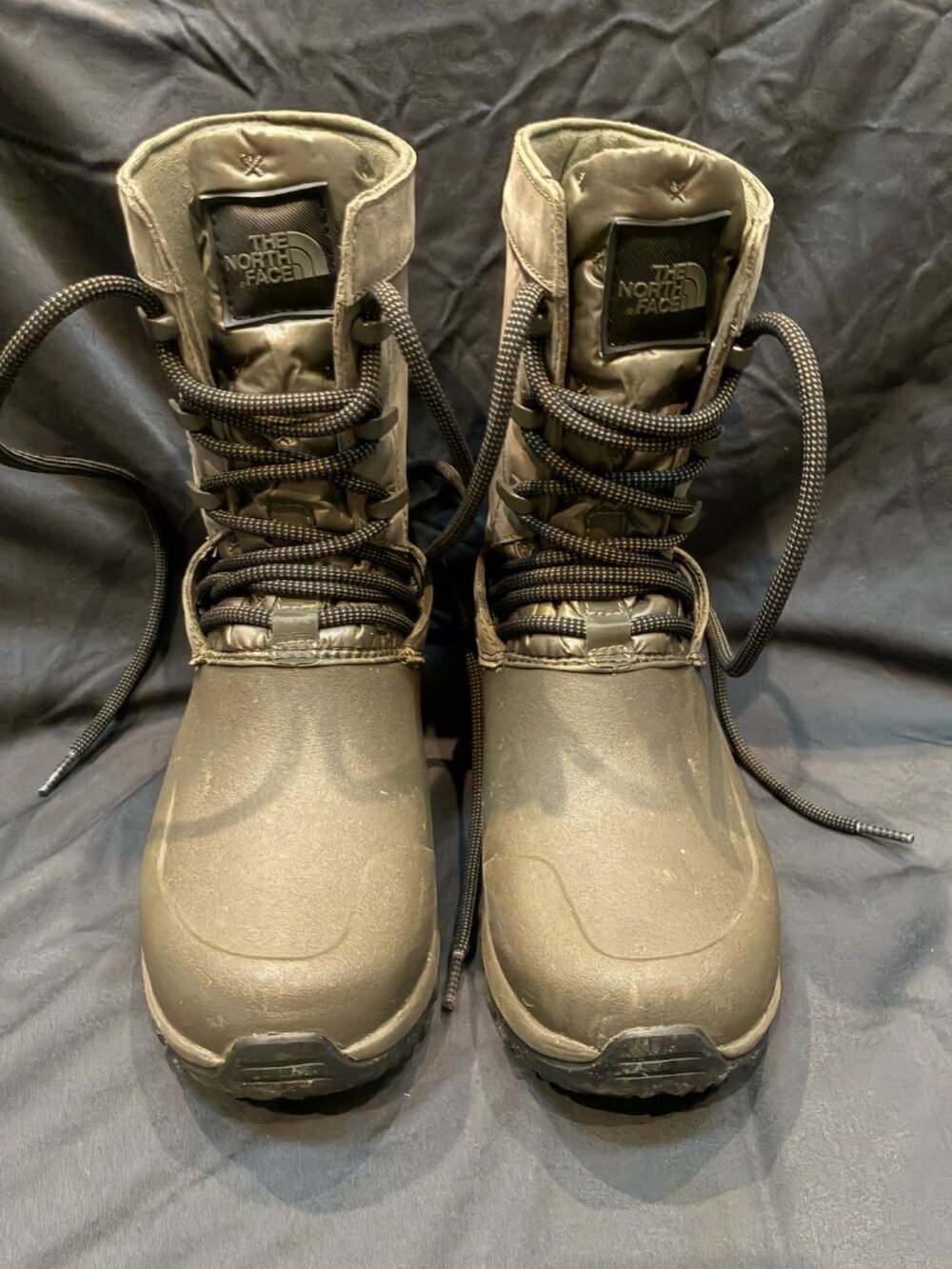 THE NORTH FACE Women's Winter Boots, Taupe Green, Size 6.5